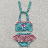 cartoon green princess swimsuit
