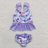 5.5 S0037 summer purple cartoon swimsuit