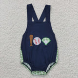 Embroidered baseball navy blue BOY bubble