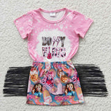 5.5 GSD0317 vibes pink tassel girls outfits