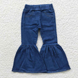 new syle elastic bell bottoms jeans
