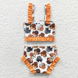 summer cartoon mouse orange swimsuit