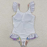 Colored Popsicle girls swimsuit