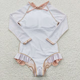 new style long rainbow swimsuit