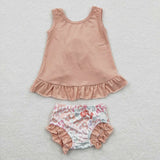 leopard bow pink bummies outfits