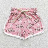 western pink hat shorts