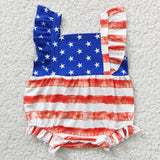 5.14 USA warehouse short sleeve 4th of July star and stripe bubble