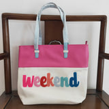 High quality weekend print Tote bag