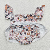 new style cartoon mouse girls romper