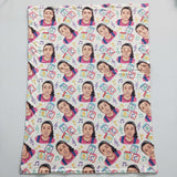 ABC music pink blanket