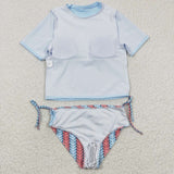 summer rainbow girls swimsuit