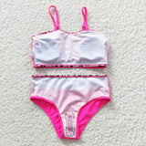 pink leopard swim suit