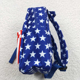 4th of July High quality blue star print backpack