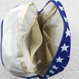 4th of July High quality blue star print backpack