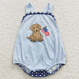 5.14 USA warehouse 4th of July dog blue boys bubble