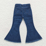 new style western bleach Denim bell bottoms