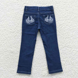 new style Denim straight leg pants