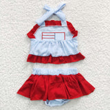 4th of July USA seersucker swimsuit