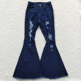 Adult Ripped Bell-bottom jeans