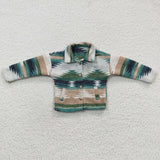 new style western long sleeve GREEN boy jacket