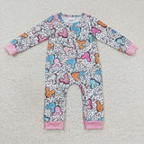 cartoon leopard pink mouse zip sleeper