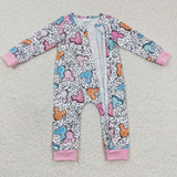 cartoon leopard pink mouse zip sleeper
