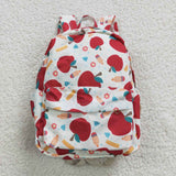 High quality  back to school apple print backpack