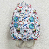 High quality  back to school ABC  and 123 print backpack