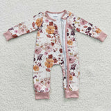 long sleeve pumpkin pink zip sleeper