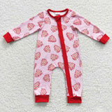 cake pink zip girl romper