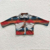 new style western long sleeve blue and red boy jacket