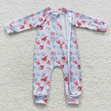 long sleeve cartoon princess zip sleeper