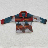 new style western long sleeve blue and grey boy jacket