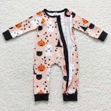 Long sleeve Halloween ghost zip sleeper