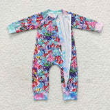 long sleeve cartoon princess zip sleeper
