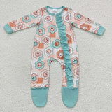 smile floral zip sleeper