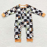 Halloween ghost and pumpkin zip sleeper