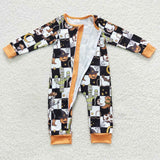 Halloween ghost and pumpkin zip sleeper