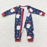 long sleeve Christmas Santa zip sleeper
