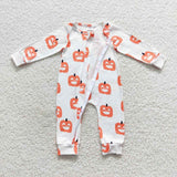 long sleeve pumpkin zip sleeper