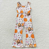 Halloween pumpkin and ghost jumpsuit