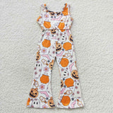 Halloween pumpkin and ghost jumpsuit