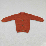 long sleeve sweater caramel color cardigan