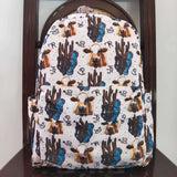 High quality western turquoise print backpack