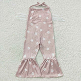 tassel milk silk floral pink jumpsuit