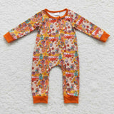 long sleeve Butterfly mushroom zip sleeper