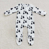 long sleeve Christmas tree zip sleeper
