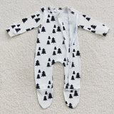 long sleeve Christmas tree zip sleeper
