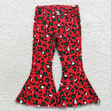 new style red leopard jeans