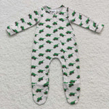 long sleeve green tank zip sleeper